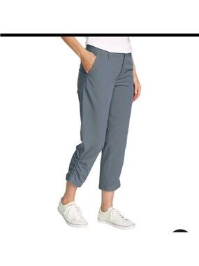 Eddie Bauer New Women's Ripstop Crop Capri Pants Cargo Pocket